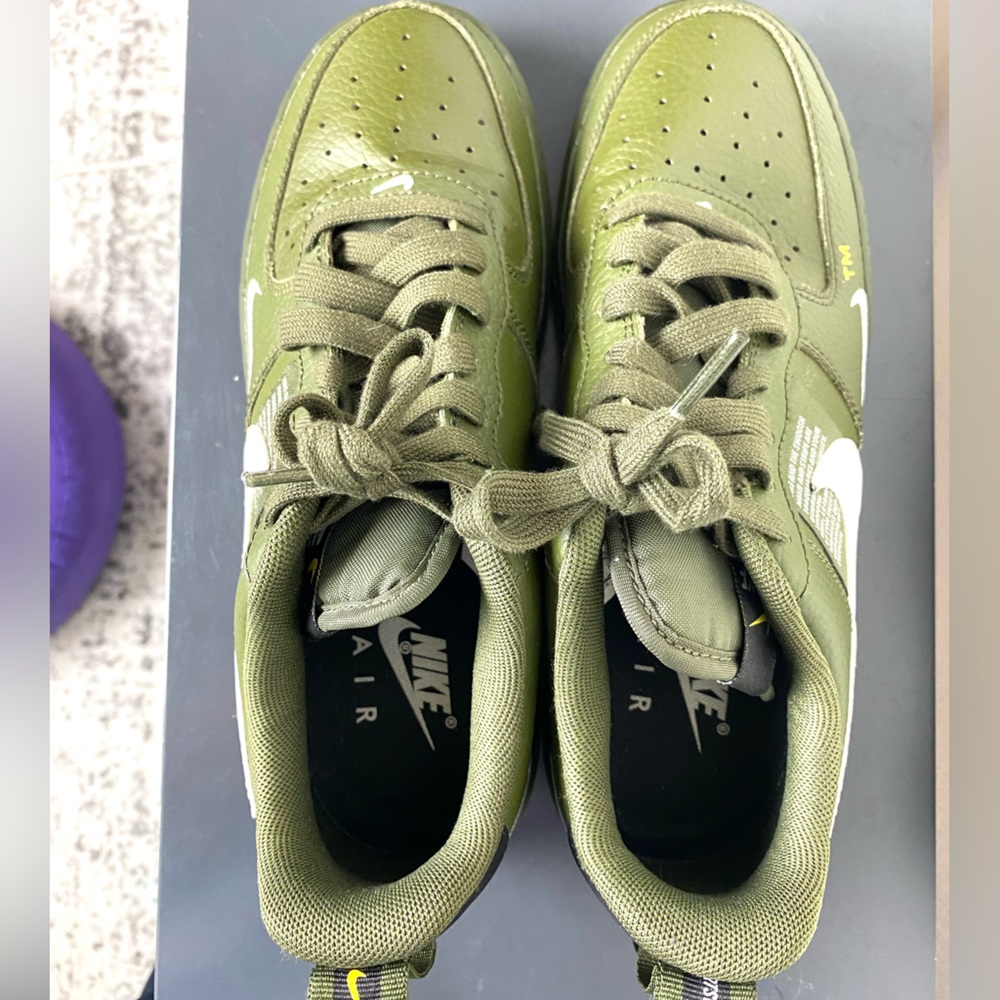 Nike Air Force 1 '07 LV8 Utility Olive Canvas - Picture 8 of 10